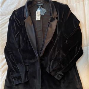 Lane Bryant Velvet Blazer Sz 18
